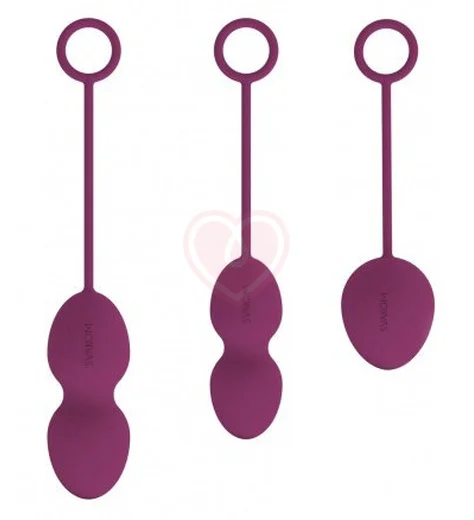 Набор из 3 вагинальных шариков Svakom Nova Ball фиолетовый фото 1