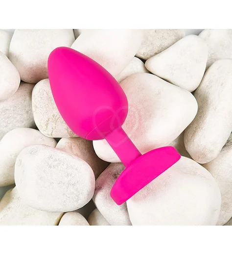 Анальная пробка с вибрацией Gvibe Gplug Bioskin розовая фото 4