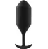 Утяжелённая анальная пробка для ношения b-Vibe Snug Plug 5 большая чёрная фото 1