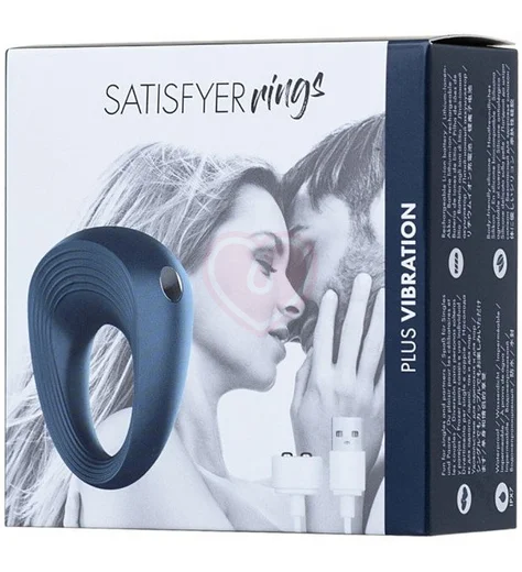 Эрекционное виброкольцо Satisfyer Rings синее фото 3