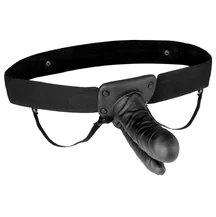 Вибрирующий фаллопротез для двойного проникновения Lux Fetish