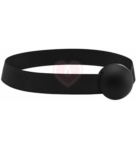 Кляп-шарик на эластичном ремешке Ouch! Elastic Ball Gag чёрный фото 1