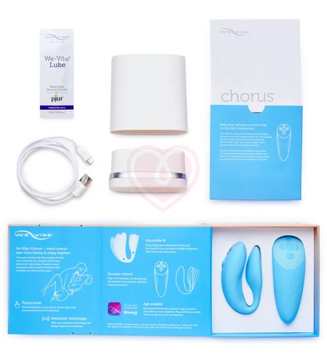 Парный вибратор с сенсорным пультом управления We-Vibe Chorus голубой фото 3