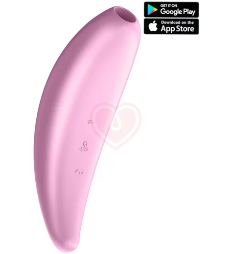 Вакуумный стимулятор с управлением от приложения Satisfyer Curvy 3+ розовый фото 1