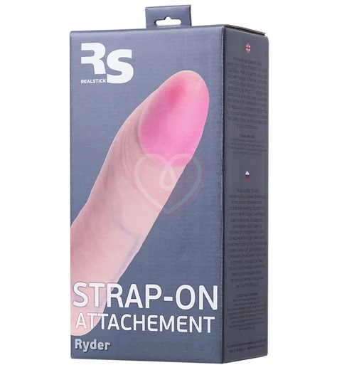 Реалистичная насадка с креплением Vac-U-Lock RealStick Ryder 18 см фото 6