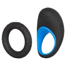 Пара эрекционных колец Link Up Max чёрный-синий