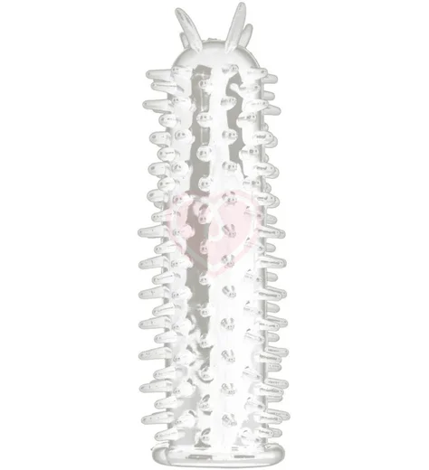 Силиконовая насадка на член с шипами Spiky Penis Extension фото 1
