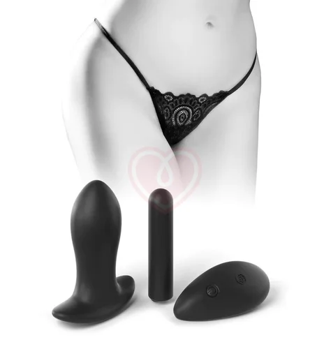 Анальный набор Hookup Remote Lace Peek-a-Boo фото 1