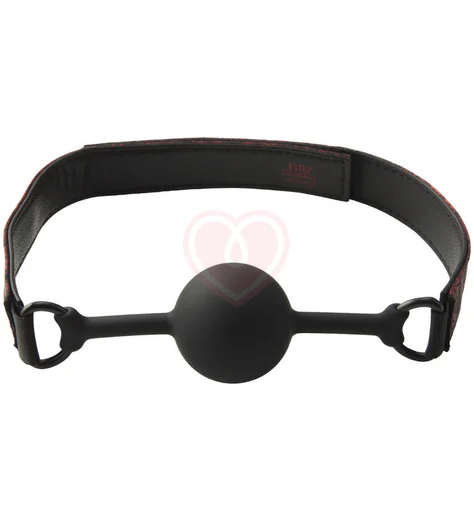 Двусторонний кляп с шариком '50 оттенков серого' Sweet Anticipation фото 1