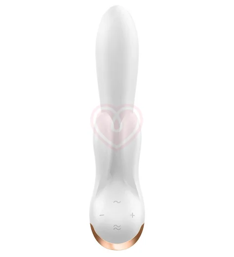 Вибратор Satisfyer Double Flex с двумя клиторальными кончиками белый фото 4