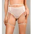 Полупрозрачные трусики и тонкий пояс Amor El с гартерами белые фото 1
