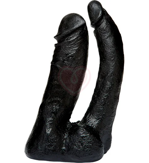 Насадка двойной фаллоимитатор Vac-U-Lock CodeBlack Double Penetrator черная фото 1