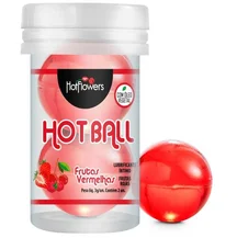 Масляный лубрикант в шариках Hot Ball Aromatic Красные ягоды