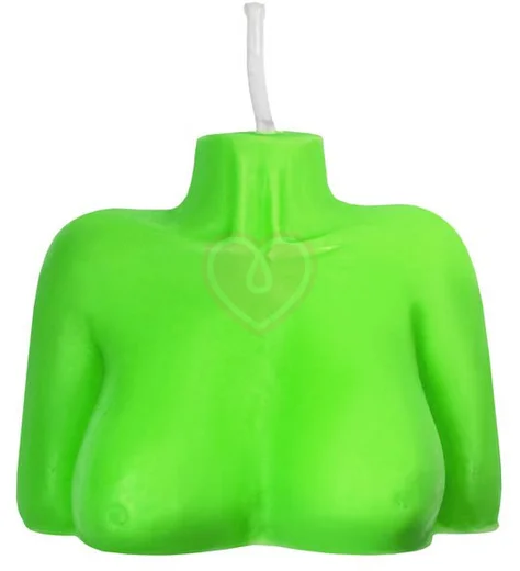 Декоративная свеча Женский силуэт Pecado BDSM зеленая фото 1