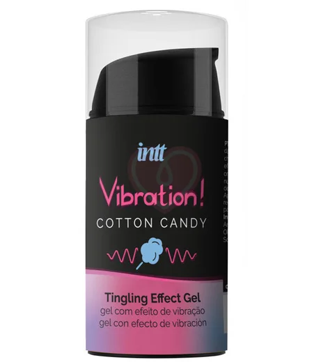 Стимулирующий гель со вкусом сахарной ваты Intt Vibration! Cotton Candy 15 мл фото 1