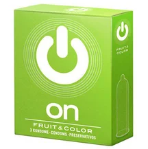Цветные презервативы On Fruit Color 3 шт