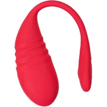 Виброяйцо с фрикциями и управлением со смартфона Vulse Lovense красное
