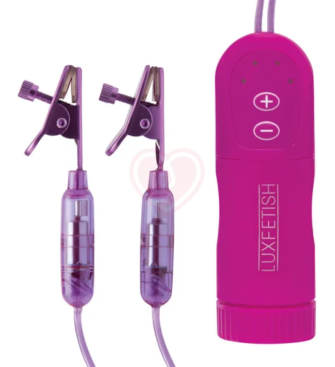 Виброзажимы для сосков с пультом Remote Control Vibrating Nipple Clips розовые фото 1
