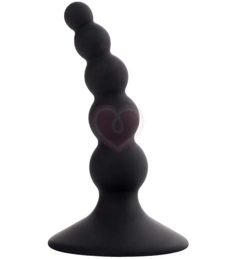 Анальная ёлочка на присоске Popo Pleasure by Toyfa Bootes чёрная фото 1