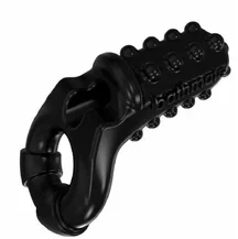 Эрекционное кольцо для пар с вибропулей Bathmate Vibe Ring Tickle чёрное