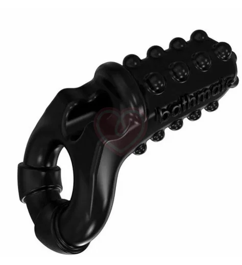 Эрекционное кольцо для пар с вибропулей Bathmate Vibe Ring Tickle чёрное фото 1