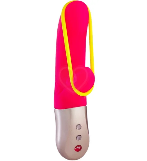 Вибратор с лентой для половых губ Fun Factory Amorino ярко-розовый фото 1