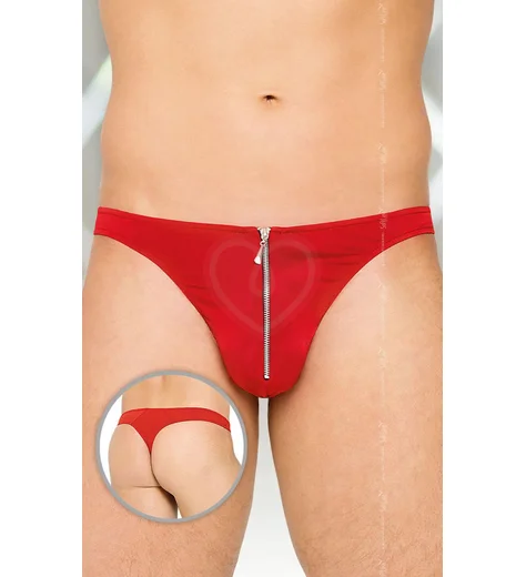 Стринги мужские на замочке красные фото 1