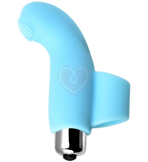 Вибронасадка на палец для точки G Jos Danko голубая фото 1