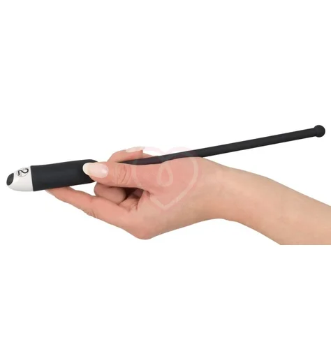 Вибратор для уретры с шариком Silicone Dilator Extra Long чёрный фото 2