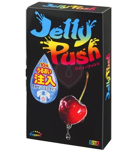 Презервативы с дополнительной смазкой Sagami Jelly Push 5 шт фото 1