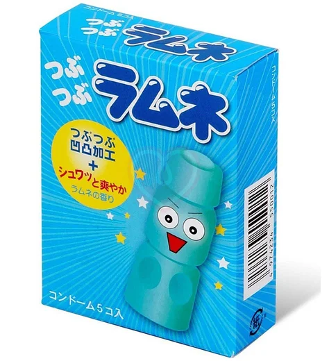 Презервативы рельефные Sagami Studded Lemonade со вкусом лимонада 5 шт фото 1