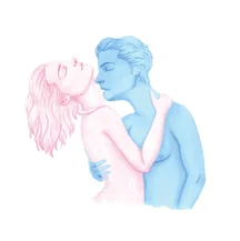 Открытка Влюблённые