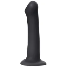 Гибкий фаллоимитатор на присоске Strap-on-me L 19 см чёрный