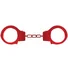 Металлические наручники Beginner's Handcuffs красные фото 1