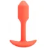 Утяжелённая вибропробка b-Vibe Vibrating Snug Plug 1 мини оранжевая фото 1