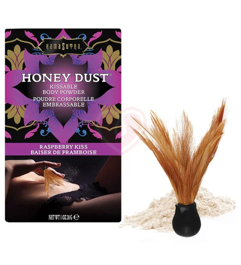 Ароматная пудра для тела KamaSutra Honey Dust Raspberry Kiss Малина 28 г фото 1