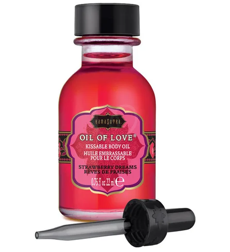 Согревающий гель KamaSutra Oil of Love Strawberry Dreams Клубника 22 мл фото 1