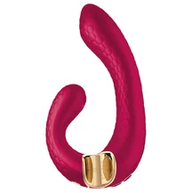 Вибратор с клиторальным стимулятором Shunga MIYO малиновый