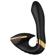 Вибратор с клиторальным кончиком Shunga SOYO чёрный