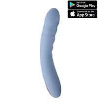 Вибратор с пульсацией Svakom Ava Neo и управлением от приложения голубой