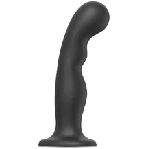 Фаллоимитатор с изгибом Strap-On-Me Dildo Plug P&G размер S 14 см черный