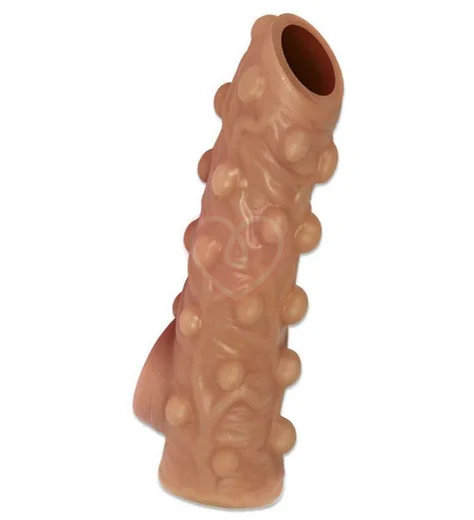 Насадка с открытой головкой и бугорками Kokos Nude Sleeve NS003-L фото 1