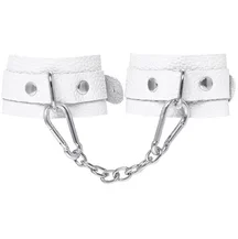 Наручники-браслеты со скругленными углами Pecado BDSM белые