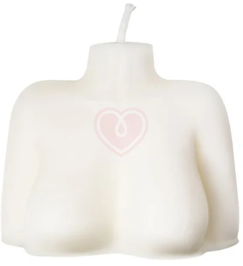 Декоративная свеча Женский силуэт Pecado BDSM белая фото 1