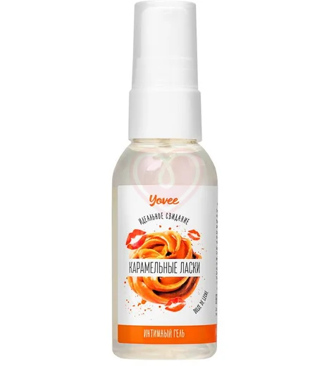 Съедобная гель-смазка Yovee Карамельные ласки с Д-Пантенолом и вкусом Dulce de Leche 50 мл фото 1