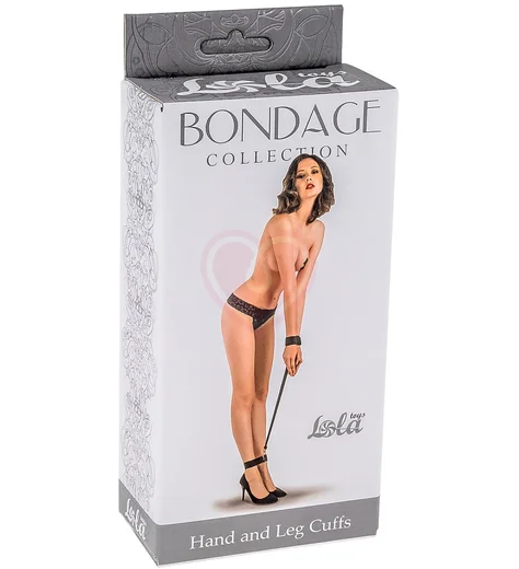 Фиксатор запястий и лодыжек Bondage Collection Hand And Leg Cuffs Plus Size черный фото 1