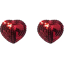 Пэстисы Burlesque Rand сердечки из пайеток красные
