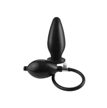 Анальная пробка расширитель Pipedream Inflatable Silicone Plug чёрная