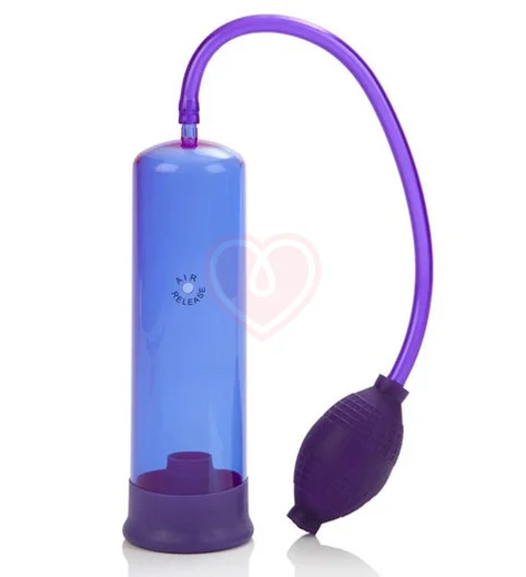 Простая вакуумная помпа E-Z Penis Pump фиолетовая фото 1