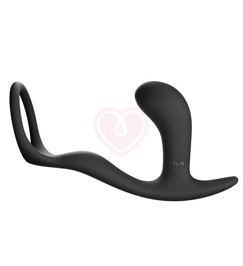 Стимулятор простаты с эрекционным кольцом Fun Factory Bootie Ring чёрный фото 1